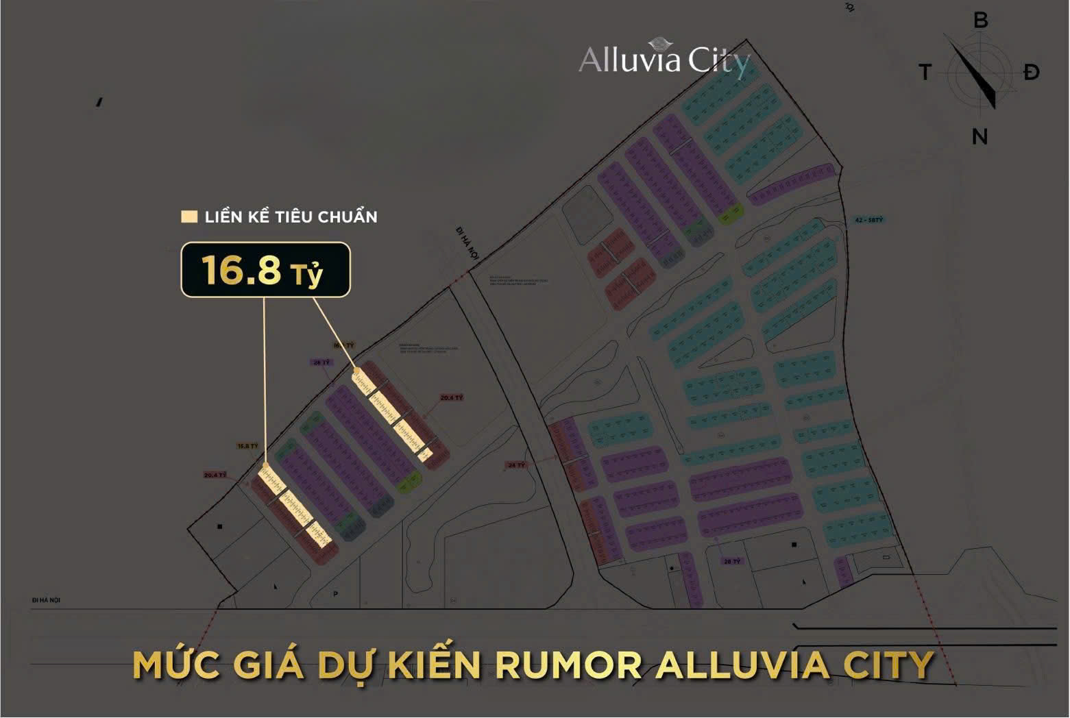 giá bán liền kề alluvia city văn giang hưng yên