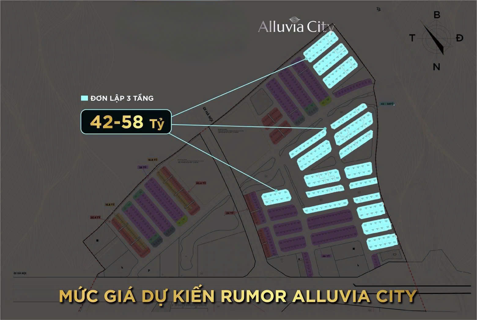 giá bán biệt thự đơn lập alluvia city văn giang hưng yên