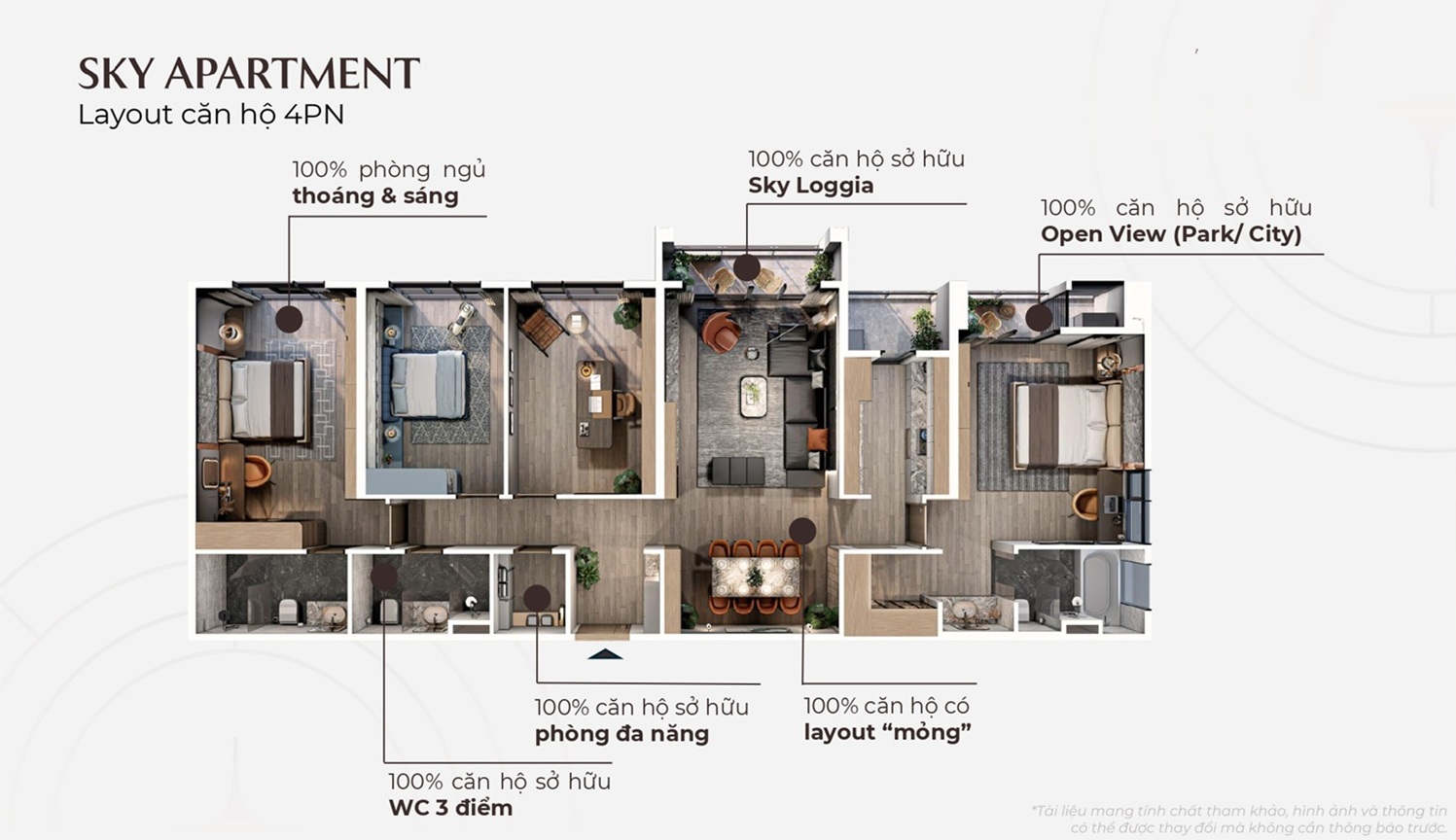 căn hộ 4 phòng ngủ tại alluvia city văn giang hưng yên