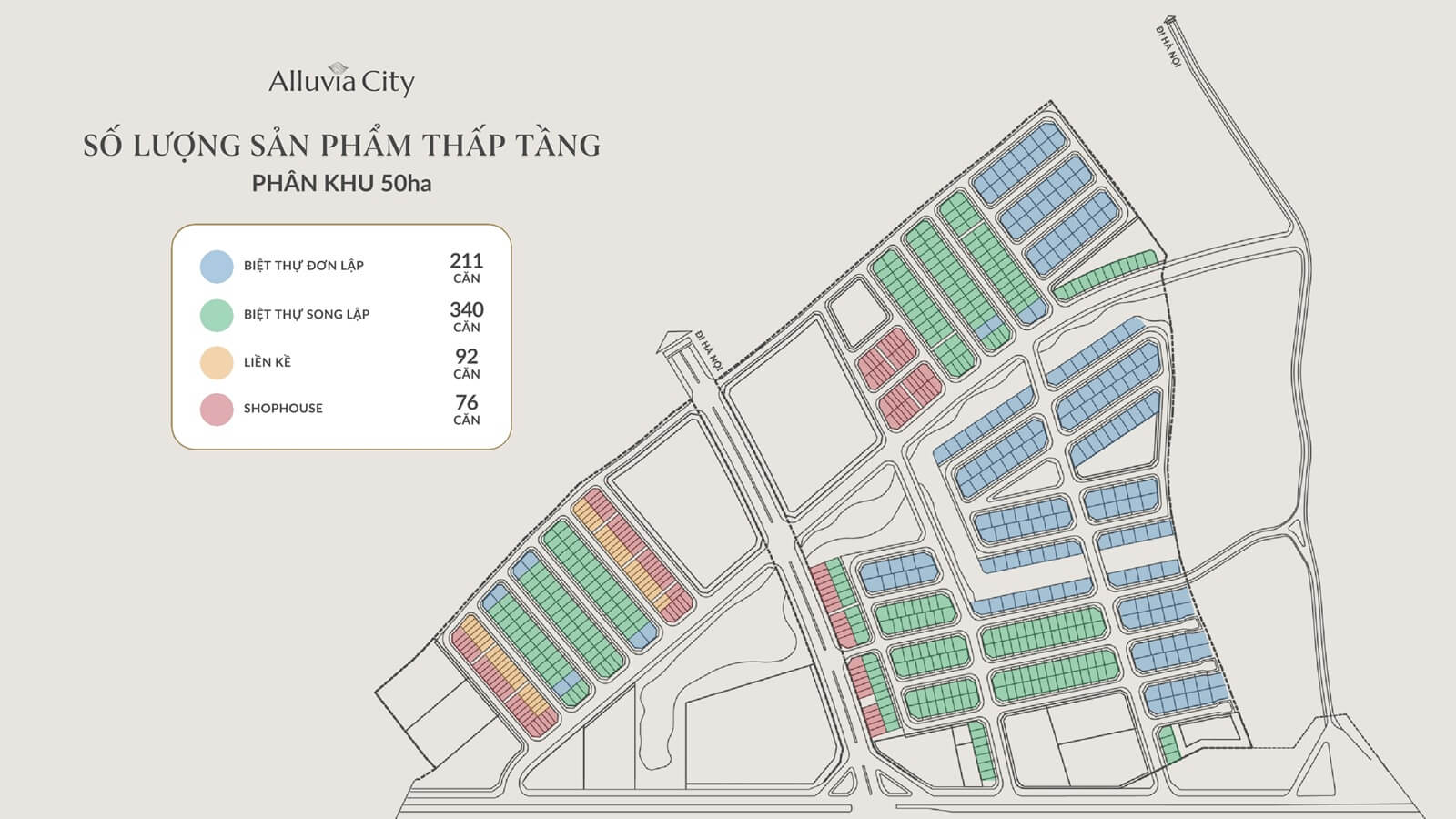 phân khu 50ha dự án alluvia city văn giang hưng yên