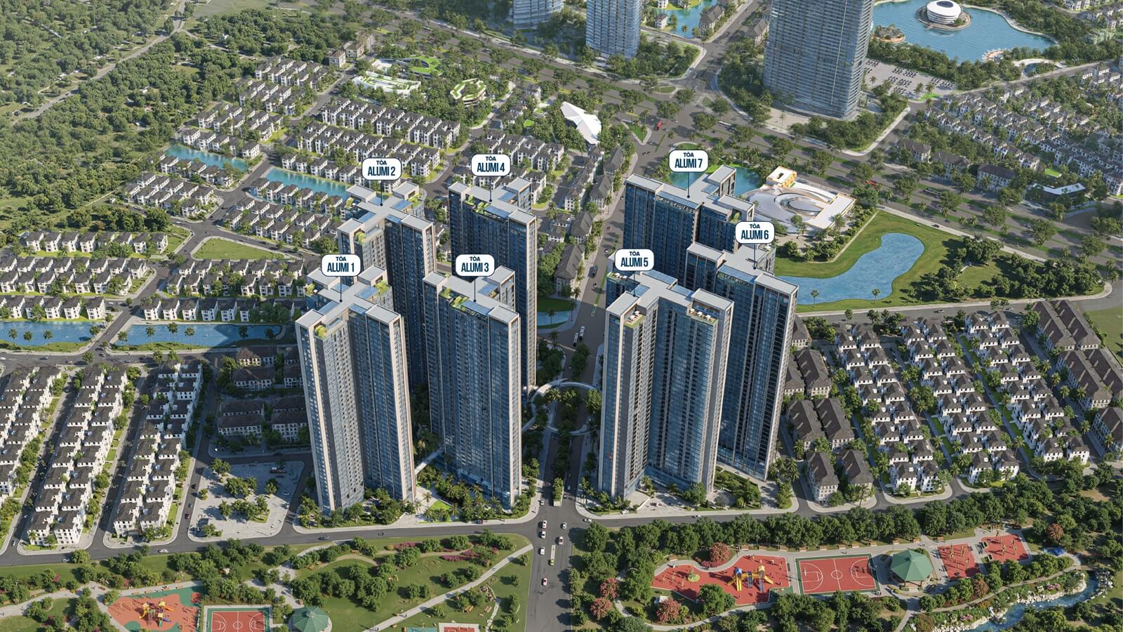 phân khu alumi dự án alluvia city văn giang
