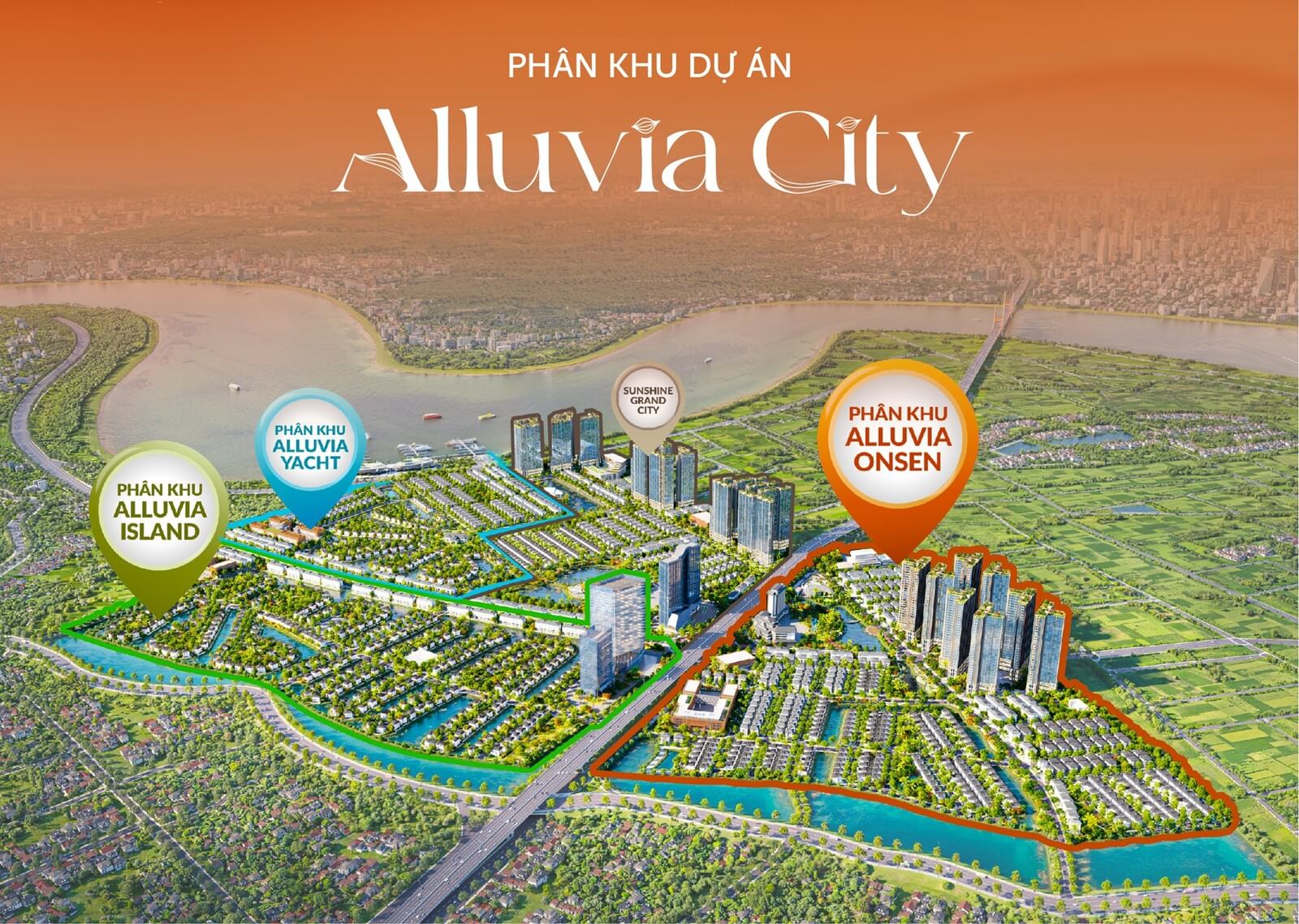 phân khu dự án alluvia city văn giang