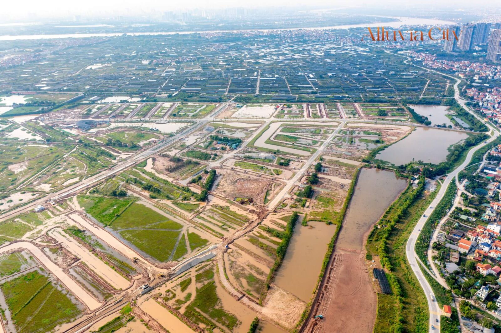 Tiến độ dự án Alluvia City Văn Giang Hưng Yên tháng 10/2025
