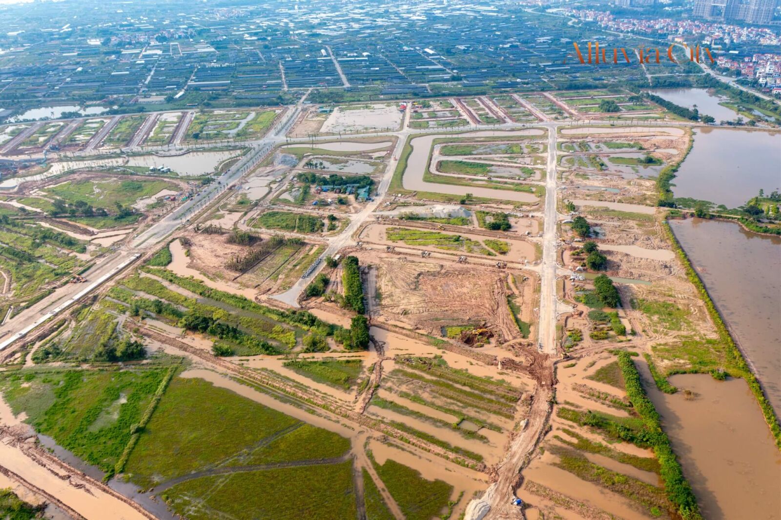 Tiến độ xây dựng dự án Alluvia City Văn Giang Hưng Yên cập nhật tháng 10/2025